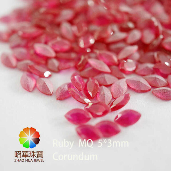 Imitation Ruby Opaque Ruby Marquise Cut Corundum Gemstone Synthetic ...