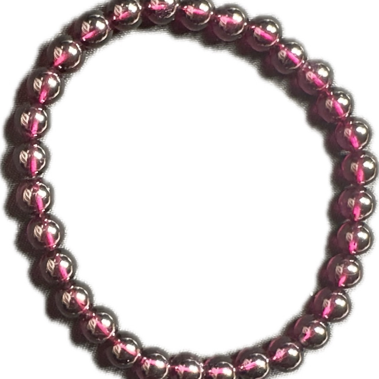 Natural wine red garnet bracelet